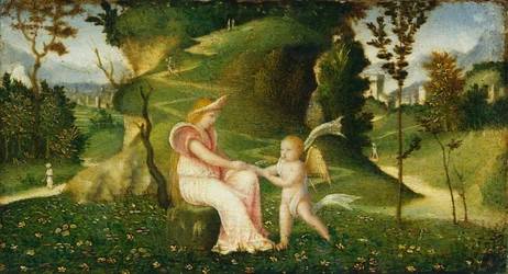 Vénus et Cupidon dans un paysage, vers 1505-1515